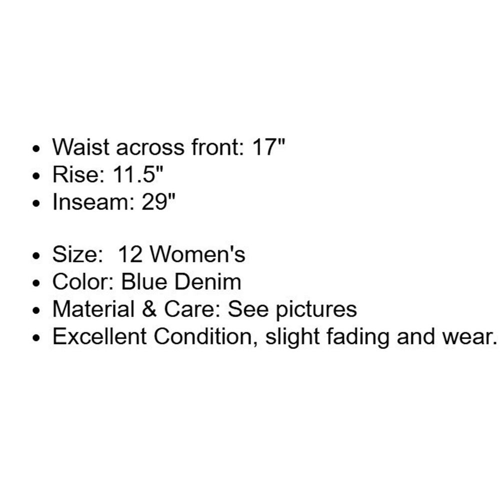 Eileen Fisher Jeans Womens 12 Blue Stretch Denim Straight Leg Preppy Academia - Picture 4 of 12